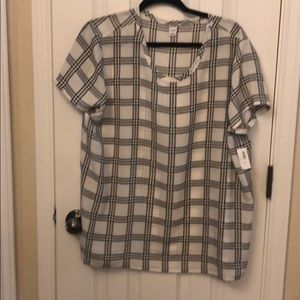 Old navy shirt plaid NWT